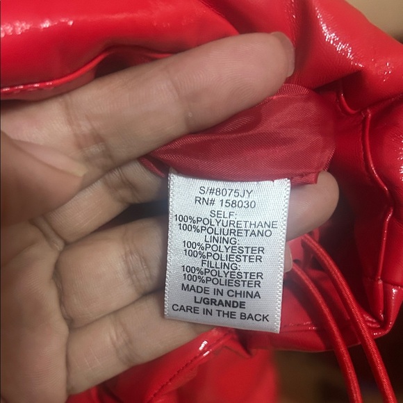 Love Tree Red Puffer Jacket - Picture 4 of 5